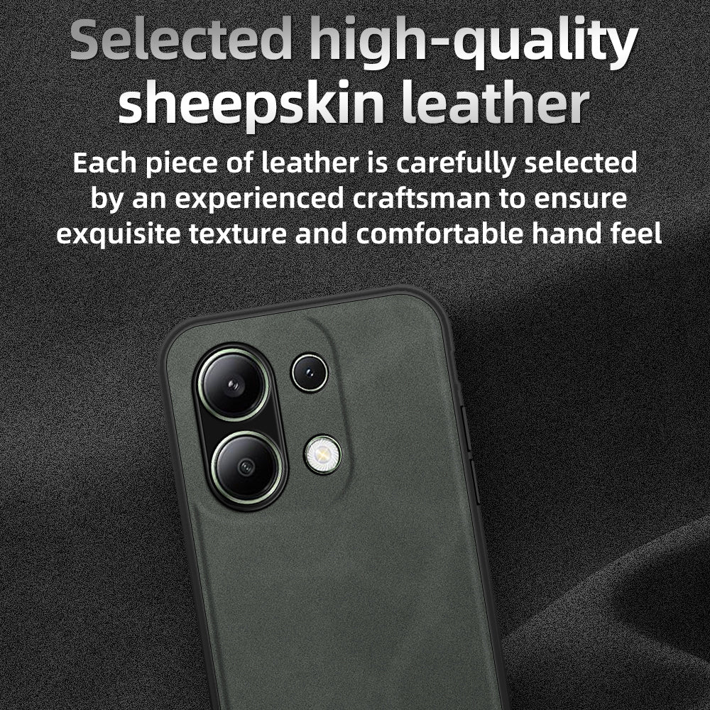 ANNYOJO For Xiaomi Redmi Note 13 4G Case Leather+PC+TPU Shock-absorbed Phone Cover ANNYOJO For Xiaomi Redmi Note 13 4G Case Leather+PC+TPU Shock-absorbed Phone Cover